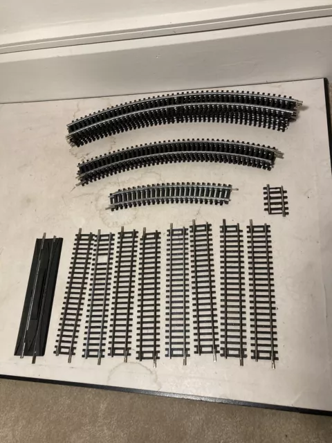 Small Job Lot Hornby Steel Track 24 pieces. See Detail.