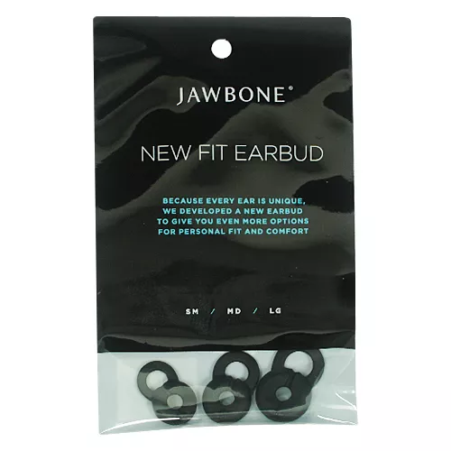 Original Aliph Jawbone ICON PRIME New Fit Earbud Small/Medium/Large Set