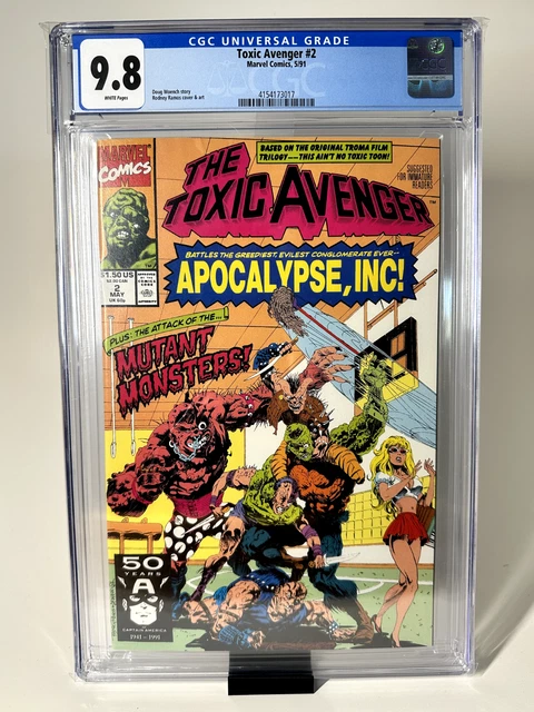 The Toxic Avenger 2 CGC 9.8 NM/MT WP Marvel Comics 1991 Movie Coming Soon!