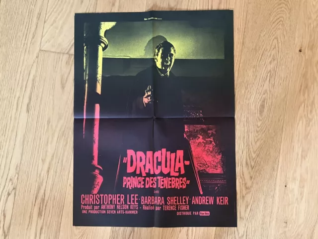 DRACULA PRINCE DES TENEBRES hammer horror affiche cinema originale 80x60 R70s