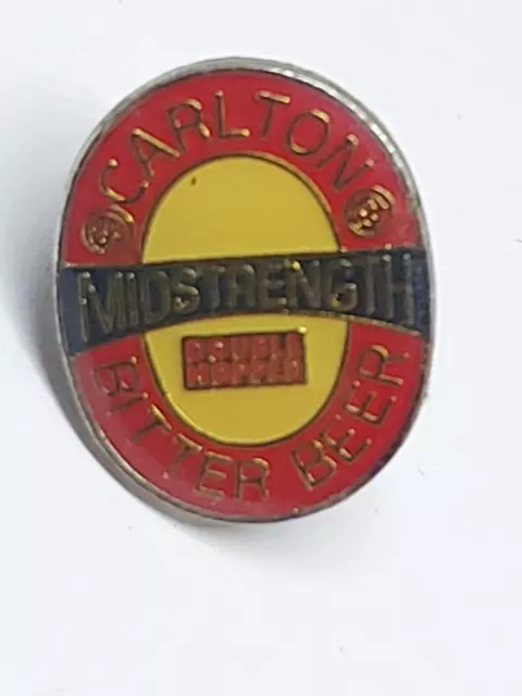 Carlton Mid Strength Bitter Beer Pin / Badge