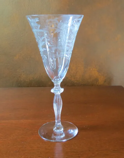 Morgantown 7690-7 Etched Clear Tall Water Goblet(s)