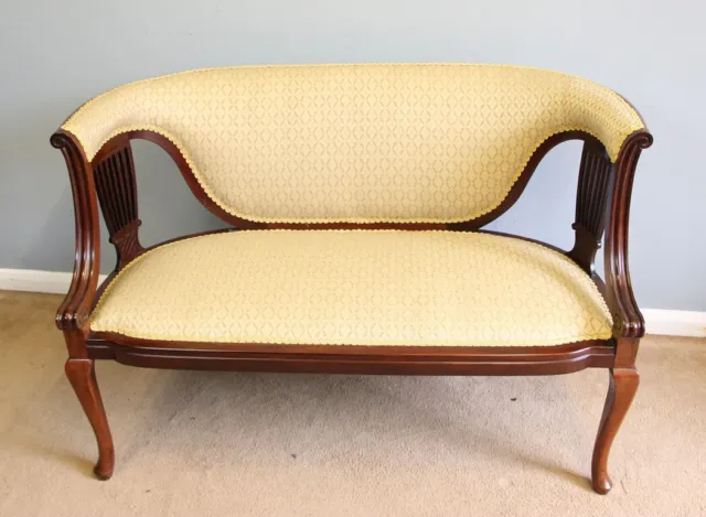 Antique Edwardian Mahogany Sofa