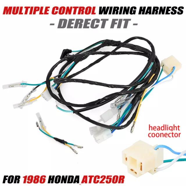 Main Cable Electrical Wire Harness Mult Control For Honda ATC250R ATC 250R 1986
