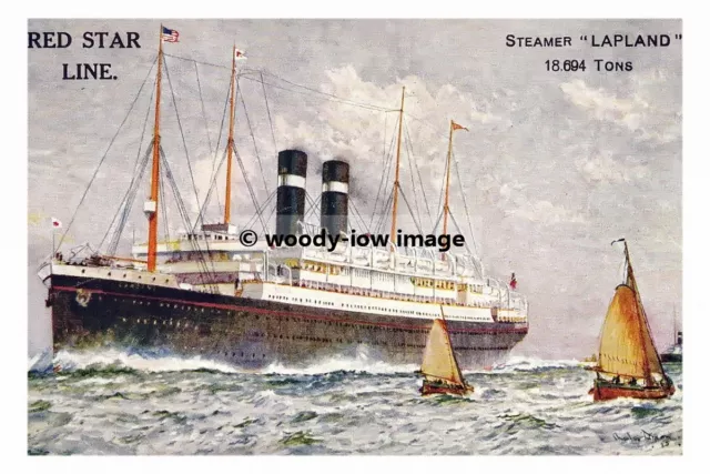 rp02681 - Red Star Liner - Lapland , built 1914 - print 6x4