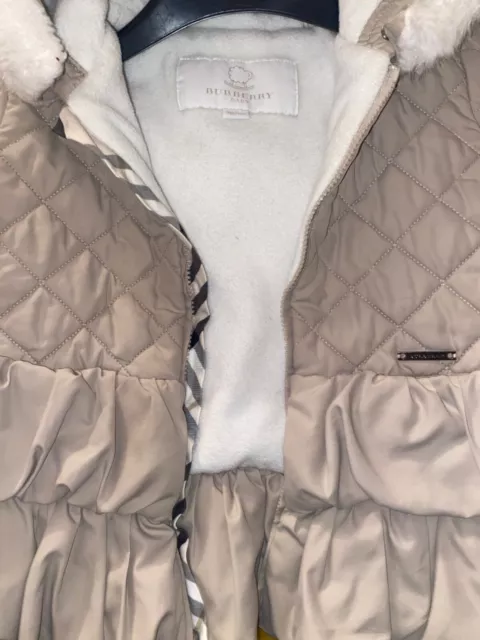 Burberry Baby 9-12 Months Girls Coat