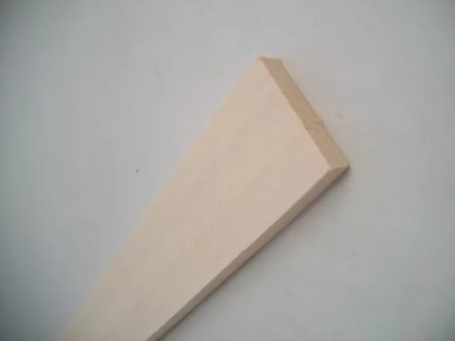 3/8" x 1-1/2" x 23"   Model Lumber basswood building supplies 2pc