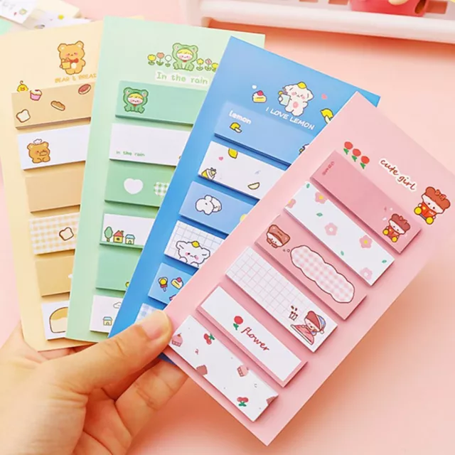 120X Cute Girl Animal Pattern Sticky Note Decor Adhesive Sticker Memo Pad GB