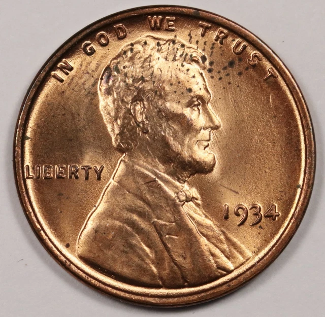 1934 Lincoln Head Cent.  BU.  175829