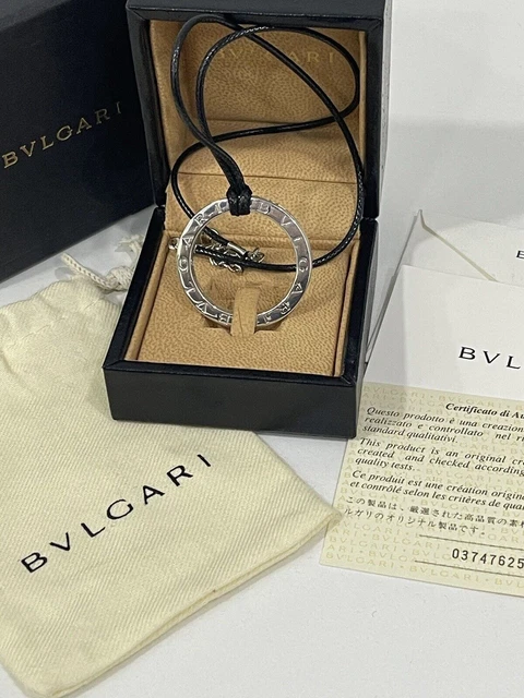 Collana Bvlgari in Argento con Certificato e Scatola Originale