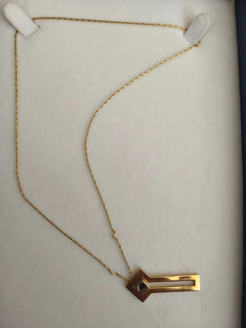 Pendentif Homme Ancore En Or 18 Carats (750) émaillée - Vintage, Occasion Excellent état