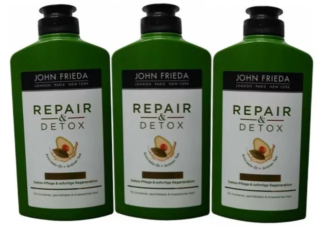 John Frieda Repair & Detox Shampoo 3x 250ml