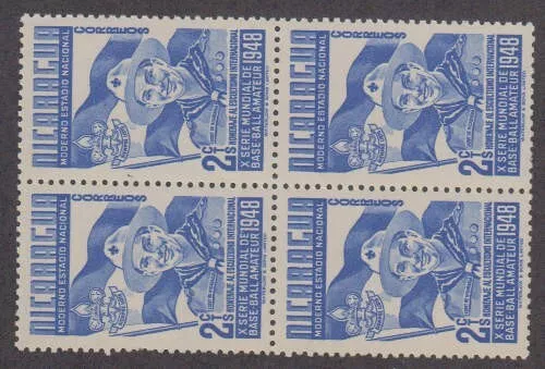 Nicaragua - 1949 - SC 718 - NH - Block of 4