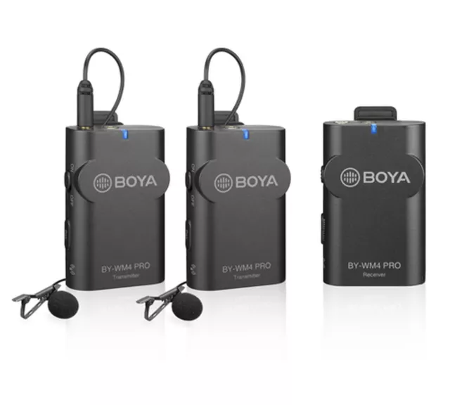 BOYA BY-WM4 Pro-K2 2.4 Ghz Microphone Lavalier double sans fil