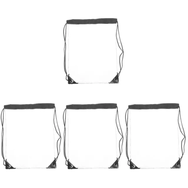 4 Count Makeup Tasche Sportlicher Rucksack Transparenter Wäschesack