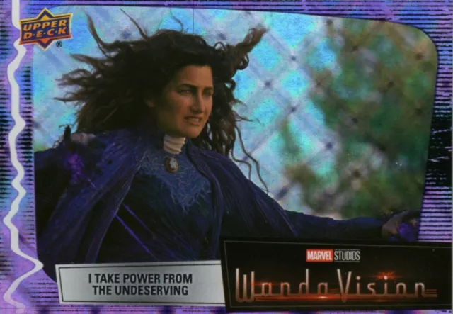 Upper Deck Marvel WandaVision Purple Spell Parallel Base Card #77