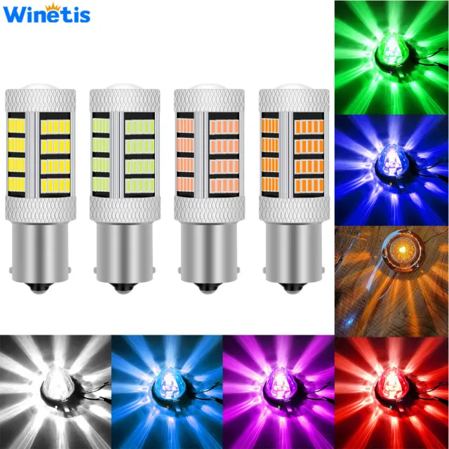 Watermelon LED Bulb For Glass Lens Lights 1156 1 One Wire Style Super Bright New