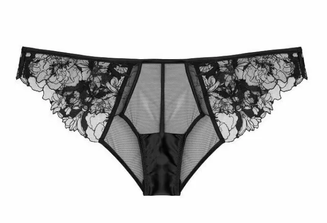 Victoria's Secret Black Lace Cheeky Knickers