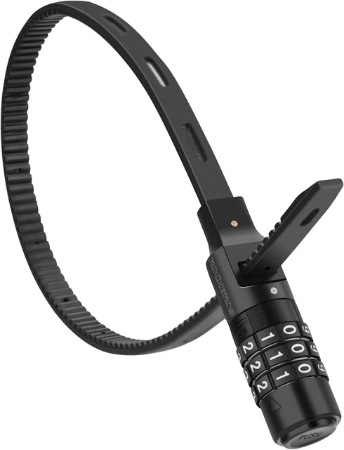 ZOBMIO 2-tlg. Helmschloss Set - 4-stelliges Zahlenschloss, Rostfrei, Für Motorrad & Fahrrad