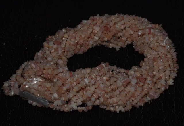 16 " Lose Strand Pink Opal Edelstein Chips Nuggets 4-6 MM Perlen
