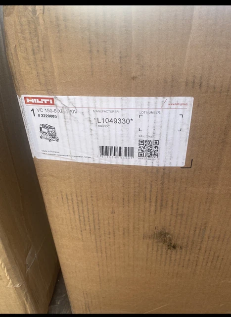 Hilti VC 150-6 XE COMPACT WET & DRY VACUUM -New In Box Never Opened
