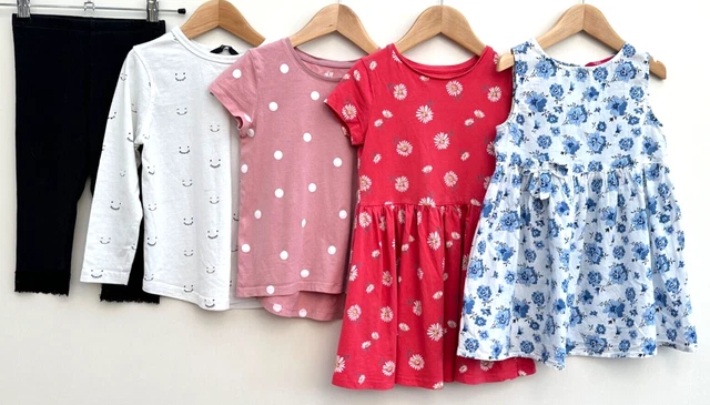 Girls Bundle Of Clothes Age 4-5 H&M F&F George