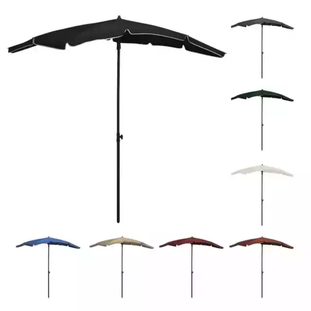 Sombrilla de Jardín con Poste 200x130 cm Parasol Patio Multicolor vidaXL