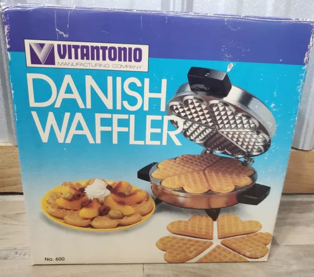 Vtg Vitantonio Belgian Waffler Model 550 Professional Quality Waffle Maker  Baker