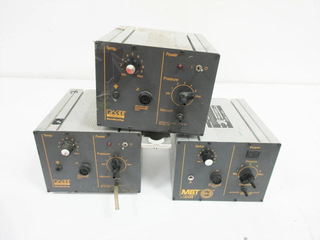 3x PACE MBT 100 MICRO BENCH TOP DESOLDERING STATION - PARTS
