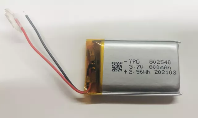 3.7V 800 mAh 3 Wires Thermistor Polymer Li Lithium Li-Po Battery 603040 For  GPS