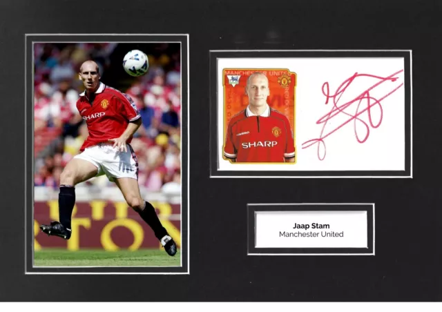 Jaap Stam Signed 12x8 Photo Display Manchester United Autograph Memorabilia COA