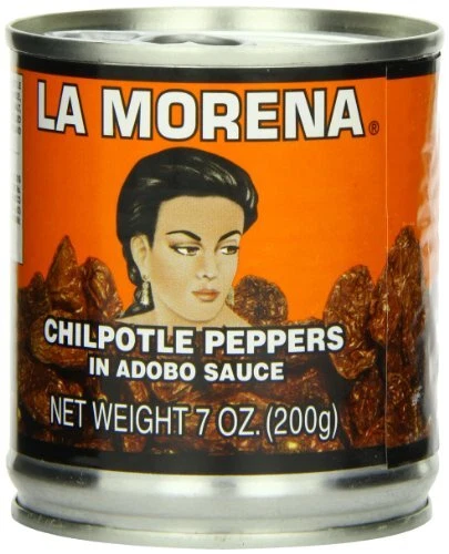 La Morena Chipotle Peppers in Adobo Sauce 7 Ounce Pack of 24