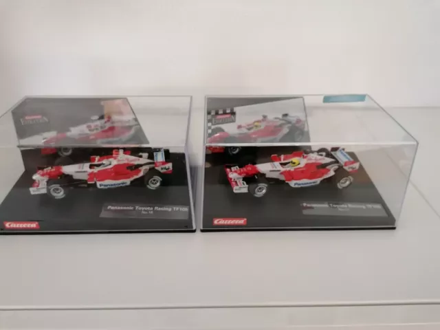 Carrera 132 Evolution Formel 1 F1 Panasonic Toyota TF105 No.16 und No.17