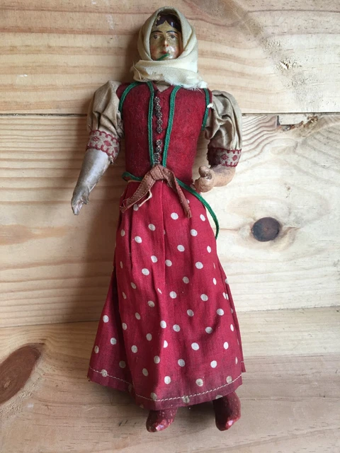 Ancienne Poupée XIXe Papier Mâché – Sortie De Grenier, Avec Défauts, à Restaurer