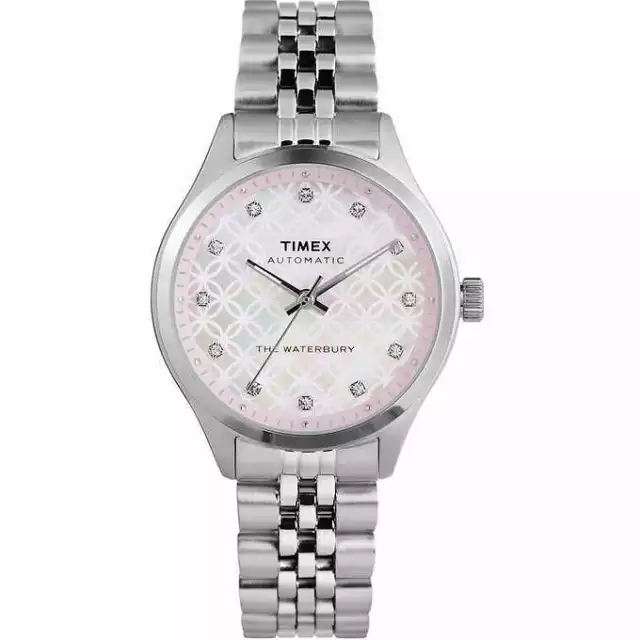 Timex Waterbury TW2U53300 Traditional Steel Ladies Automatic Watch 35mm