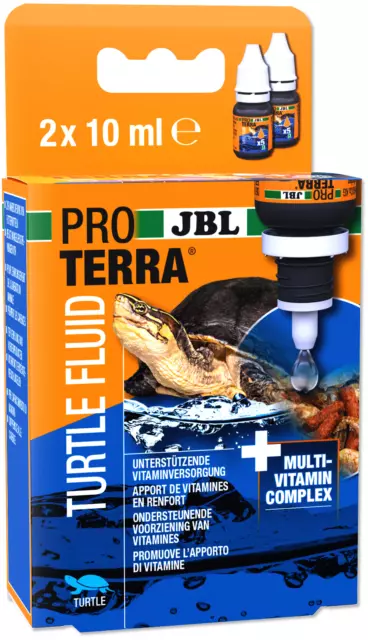 JBL PROTERRA TURTLE FLUID 2x10 ml Multivitamine für Sumpf und Wasserschildkröten