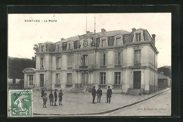CPA Saint-Leu, La Mairie 1909