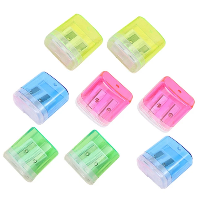 8 Pcs Taille-crayon À Double Trou Manuel Aiguiseur Couteaux Accessoires
