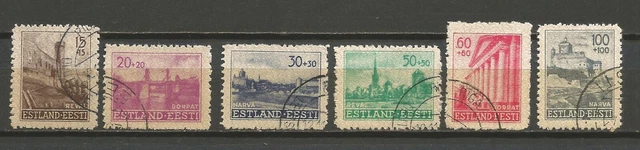Deutsches Reich Besetzung Estland 1941 Mi 4-9 gestempelt #2