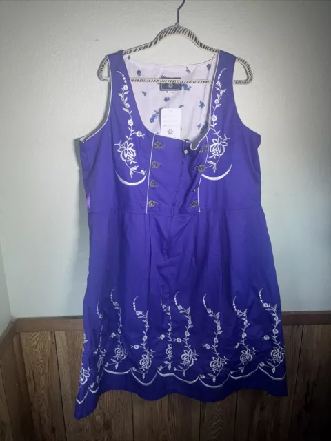 3XL (26) Dirndl Trachten German Dress Only Oktoberfest Waitress EMBROIDERED