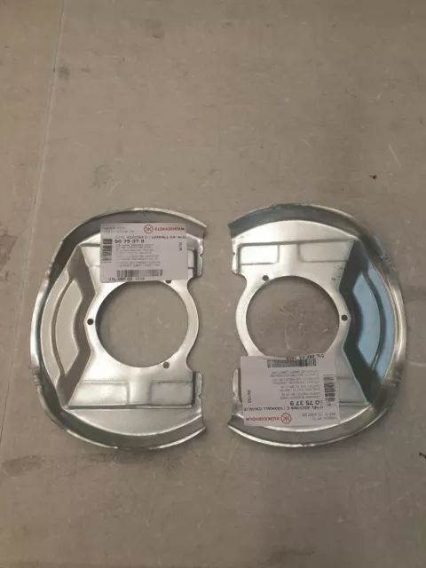 Vauxhall Cavalier Mk2 Astra Mk2 Front Brake Disc Shield Guard Backing Plate Set