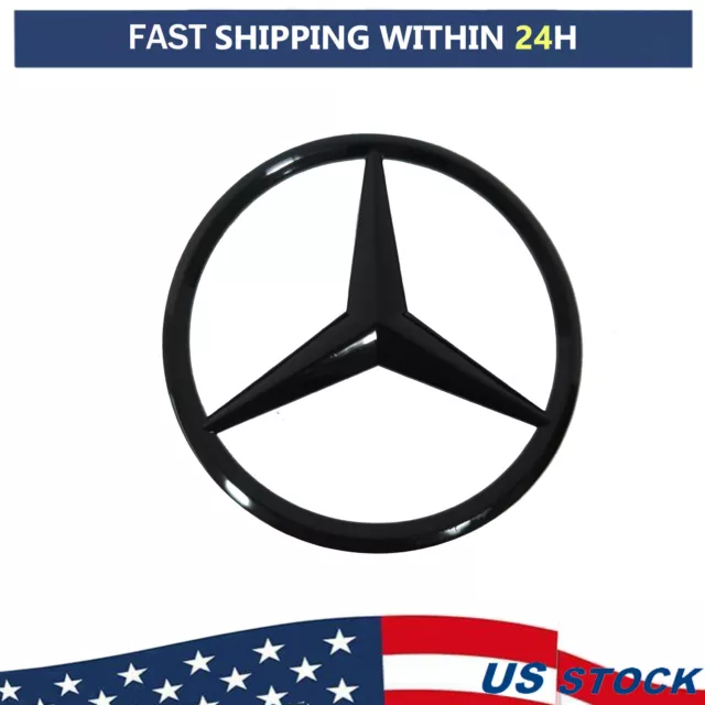 GLOSS BLACK Star Emblem Rear Trunk Lid Logo Badge AMG CLA250 CLA Mercedes W117