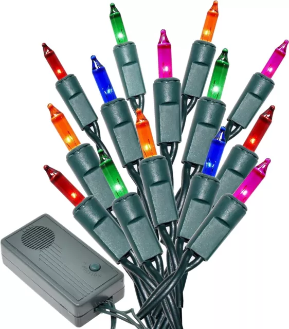Musical Christmas Lights Plays 25 Songs 8 Function 140 Lights 31.2 Ft Multicolor