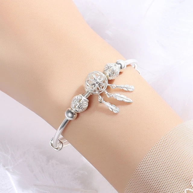 Brazalete de cobre ajustable de larga duración en forma de círculo para mujer