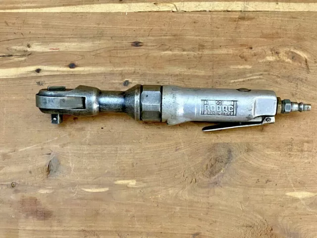 Vintage RODAC 501 PNEUMATIC 3/8" AIR RATCHET USED 2