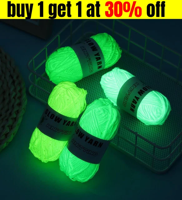 Weave Sewing Knitting Wool Glow in the Dark Hand Knitted Luminous Chunky Yarn