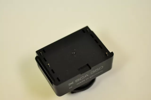 Metz SCA 350 dedicated adapter for the Leica R4 camera. new 3