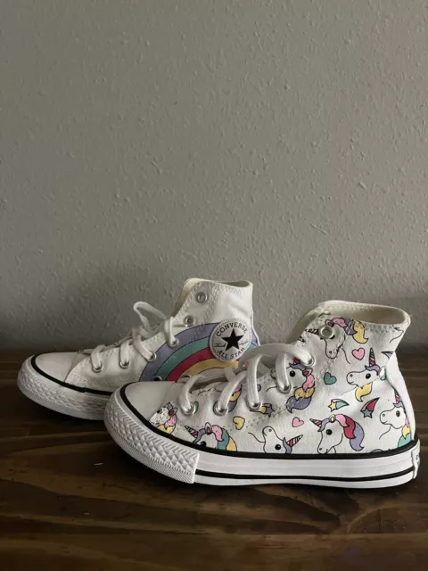 CONVERSE CHUCK TAYLOR All Star Unicorn Rainbow Hi Top Lace Up