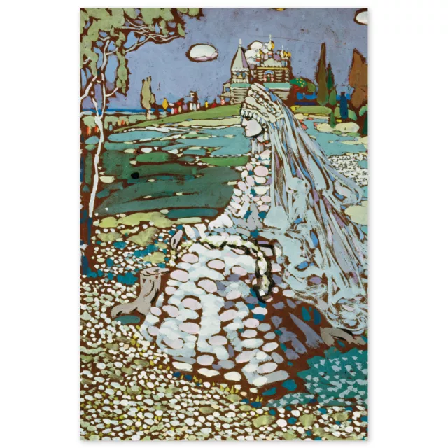 Wassily Kandinsky, Russische Schöne in Landschaft, Poster