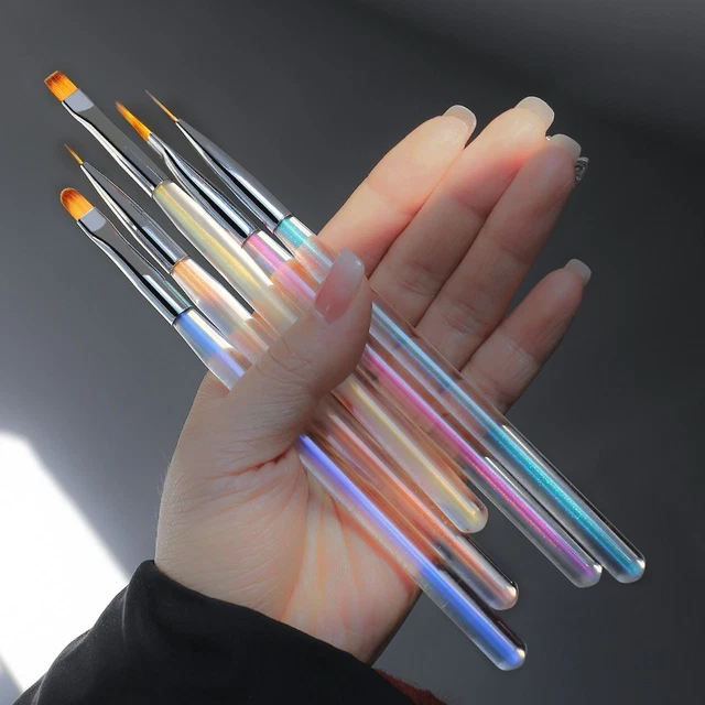 Brosse à ongles Stylo à ongles Halo Conception d'Aurora en cristal Teinture